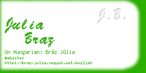 julia braz business card